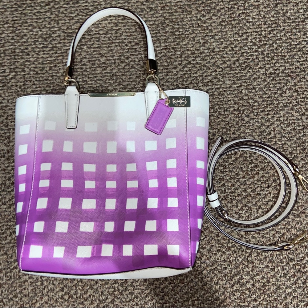 Purple Coach purse